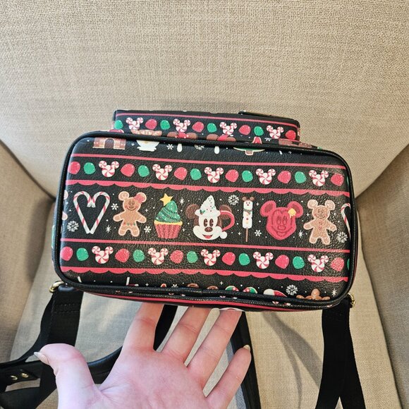 Disney Parks Christmas Snacks Loungefly Backpack - Picture 7 of 8